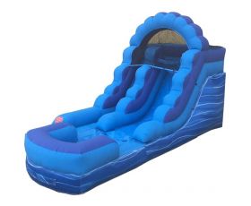 12' Inflatable Water Slide, Blue Marble