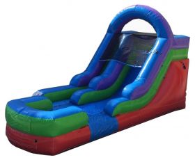 12' Inflatable Water Slide, Retro Rainbow