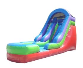 15' Inflatable Water Slide, Retro Rainbow