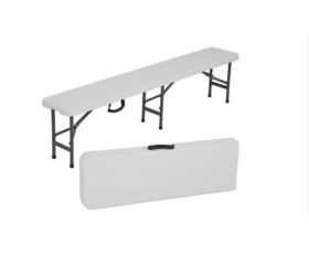 6' Folding Portable Plastic Bench