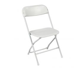 White Folding Plastic Chair (100-Pack)