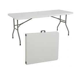 Single 6' Portable White Folding Table