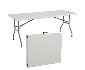Portable 6' White Folding Table (10 Pack)