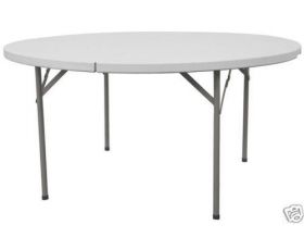 Single 60" Round Folding Table