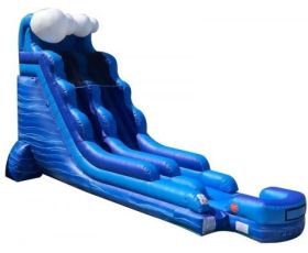 18' Inflatable Water Slide, Blue Marble Wave