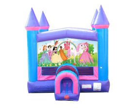 Modular Inflatable Bounce House, Pink Princess