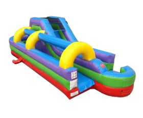 34' Inflatable Water Slip n' Slide, Retro Rainbow