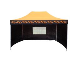 10' x 15' Premium Pop-Up Party Tent - Orange Flame