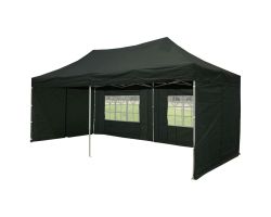 10' x 20' Deluxe Pop-Up Party Tent - Black
