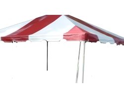 15' X 15' Commercial Aluminum Frame Tent - Red and White