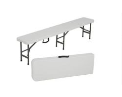 6' Folding Portable Plastic Bench