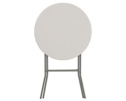 32" Portable White Folding Bar Stool Table (10-Pack)