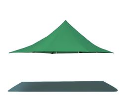 10' X 10' 50mm Commercial Pop-Up Fly Tent - Green