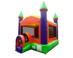 Inflatable Bounce House, Orange Castle