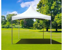 10' X 10' Commercial High Peak Tent - White