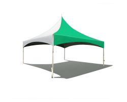 20' X 20' Commercial High Peak Tent - Green Solid