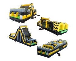 140' 4-Piece Inflatable Obstacle Course, Venom