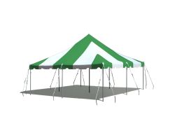 20' X 20' Commercial Aluminum Pole Tent - Green