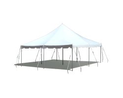 20' X 20' Commercial Aluminum Pole Tent - White