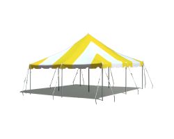 20' X 20' Commercial Aluminum Pole Tent - Yellow