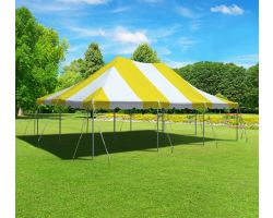 20' X 30' Commercial Aluminum Pole Tent - Yellow