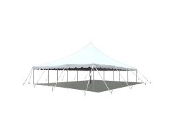 30' X 30' Commercial Aluminum Pole Tent - White