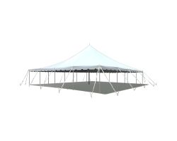 40' X 40' Aluminum Sectional Pole Tent - White