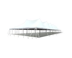 60' X 120' Commercial Aluminum Pole Tent - White