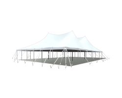 60' X 60' Commercial Aluminum Pole Tent - White