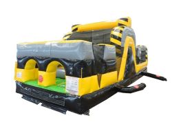 30' Inflatable Obstacle Course, Venom Yellow