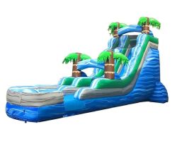 18' Inflatable Water Slide, Tropical Marble