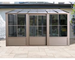 Florence - Wall Mounted Solarium 8x12 Polycarbonate Roof