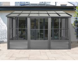 Florence - Wall Mounted Solarium 10x12 Polycarbonate Roof