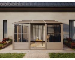 Florence - Wall Mounted Solarium 10x12 Metal Roof