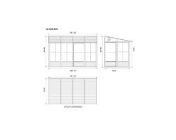 Florence - Wall Mounted Solarium 8x16 Metal Roof
