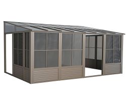 Florence - Wall Mounted Solarium 10x16 Polycarbonate Roof