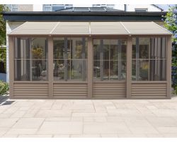 Florence - Wall Mounted Solarium 10x16 Metal Roof
