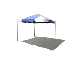 10' X 10' PVC Commercial Steel Frame Tent - Blue
