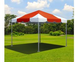 10' X 10' Commercial Aluminum Frame Tent - Red