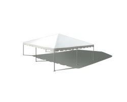 30' X 30' Single Tube Sectional Aluminum Frame Tent - White