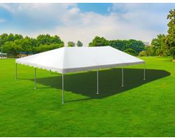 30' X 45' Single Tube Sectional Aluminum Frame Tent - White