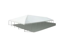 40' X 80' Single Tube Aluminum Frame Tent - White