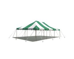20' X 30' Commercial Steel Pole Tent - Green