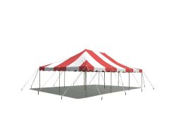 20' X 30' Commercial Steel Pole Tent - Red