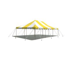 20' X 30' Commercial Steel Pole Tent - Yellow