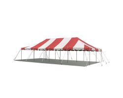 20' X 40' Commercial Steel Pole Tent - Red