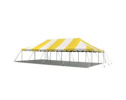20' X 40' Commercial Steel Pole Tent - Yellow