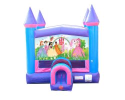 Modular Inflatable Bounce House, Pink Princess