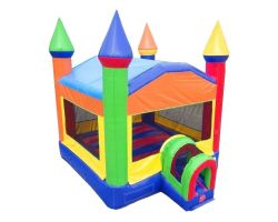 Kids Castle Inflatable Bounce House, Rainbow