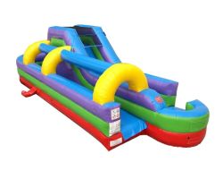 34' Inflatable Water Slip n' Slide, Retro Rainbow